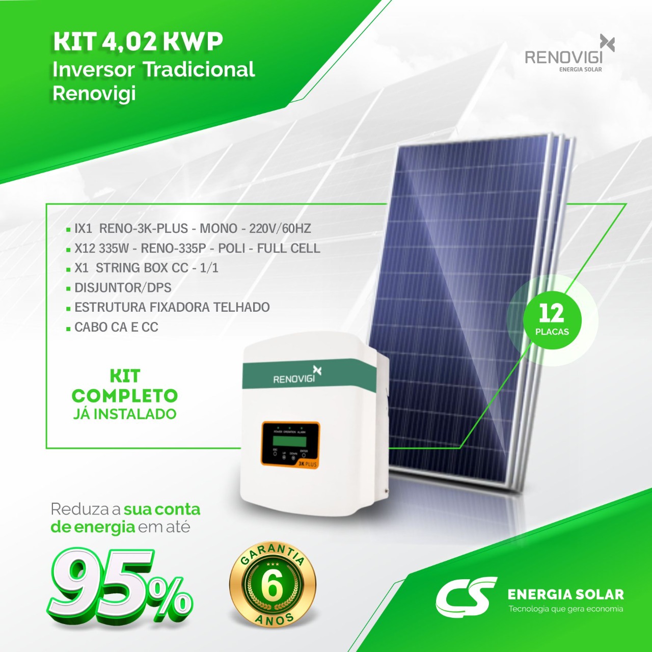 Cs Brasil - Energia Solar - Kit
